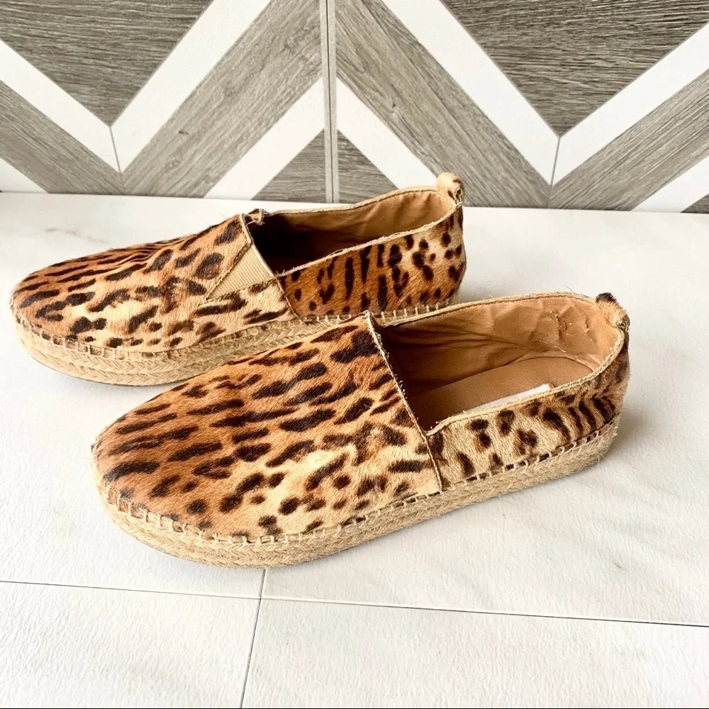 Steve Madden cheetah print espadrilles women’s 6.5